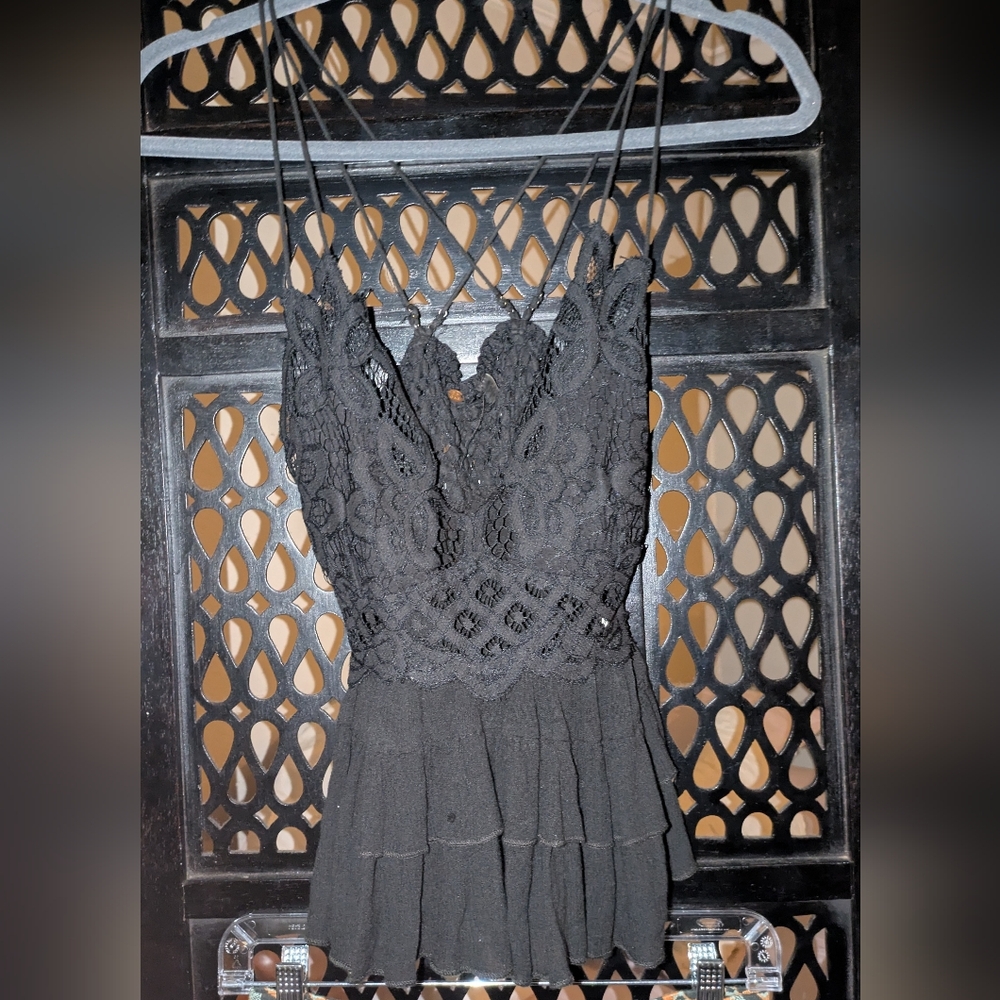 Elegant Black Lace Dress